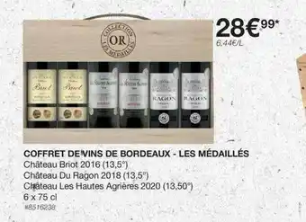 Costco Coffret De Vins De Bordeaux - Les Médaillés offre