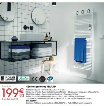 Brico Pro Sèche-serviettes Marapi offre