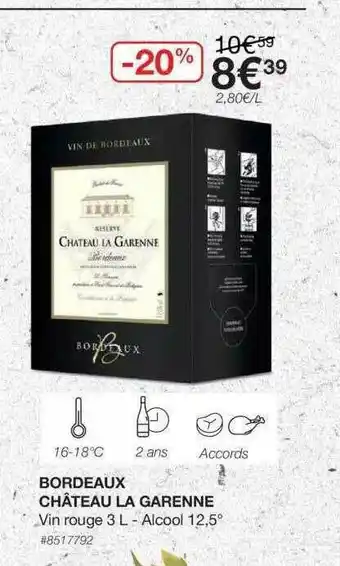 Costco Bordeaux Château La Garenne offre