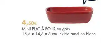 E.Leclerc Brico Mini Plat à Four En Grès offre