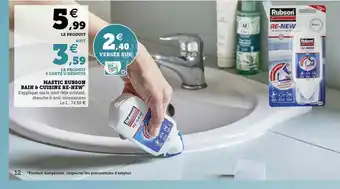 Hyper U Mastic Rubson Bain & Cuisine Re-new offre