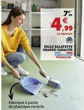 Hyper U Pelle Balayette Grande Capacité offre