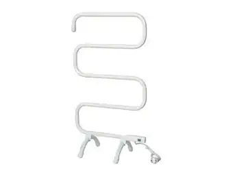 Bricomarché Porte-serviettes blanc avec design moderne en aluminium offre