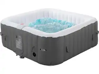 Bricomarché Spa gonflable riviera en pvc - 6 places - gris/blanc offre