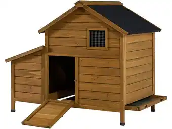 Bricomarché Poulailler en bois cocotte avec pondoir - marron offre