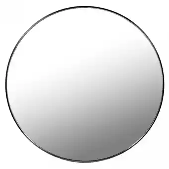 Bricomarché Miroro - miroir rond style scandinave couloir/salle de bain/dressing - 60x60x3.5 cm - miroir mural - noir offre