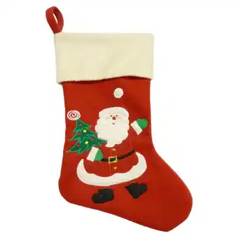 Jardiland Peha - chaussette noël déco père noël rouge l.27 x l.1 x h.46 cm offre