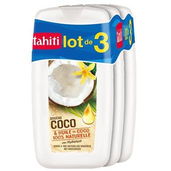 Carrefour Market Tahiti gel douche à l'huile de coco offre