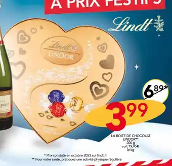 Stokomani Lindt la boite de chocolat lindor offre
