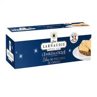 Carrefour Market Jean larnaudie bloc de foie gras de canard l'emblématique offre