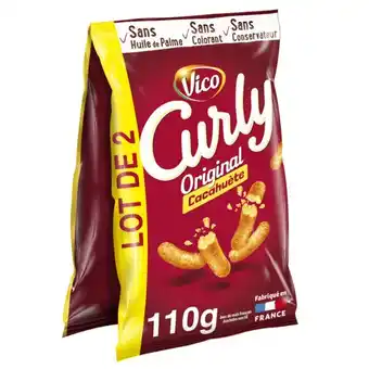 Carrefour Market Vico biscuits apéritifs cacahuète curly offre
