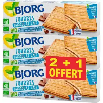 Carrefour Market Bjorg fourrés au chocolat bio offre