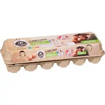 Carrefour Market Carrefour original œufs de poules élevées en plein air label rouge offre