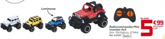 Gifi Radiocommandée mini monster 4x4 offre