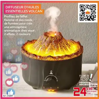 Gifi Diffuseur d’huiles essentielles volcan offre