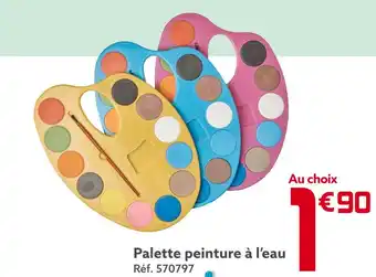 Palette peinture à l’eau