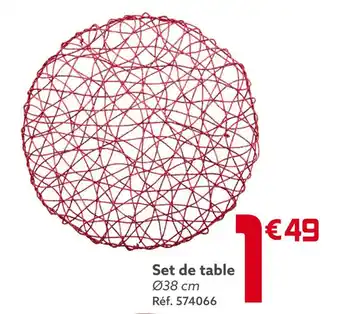 Gifi Set de table offre