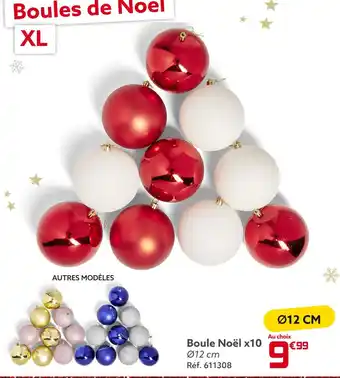 Gifi Boule noël x10 offre