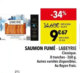 Labeyrie saumon fumé