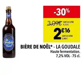 Supeco La goudale bière de noël offre