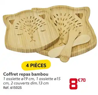 Gifi Coffret repas bambou offre