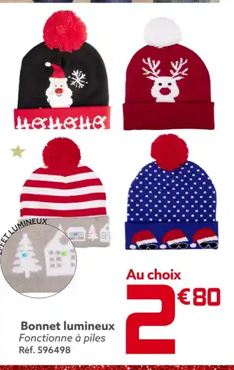 Gifi Bonnet lumineux offre