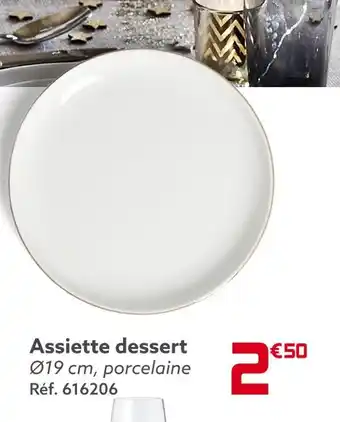 Gifi Assiette dessert offre