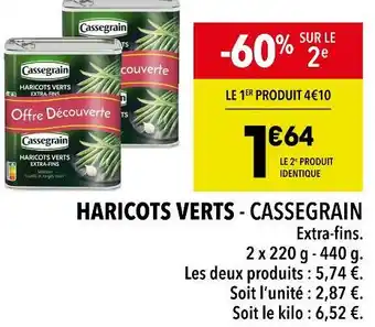 Cassegrain haricots verts