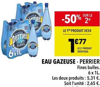 Supeco Perrier eau gazeuse offre