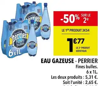 Supeco Perrier eau gazeuse offre