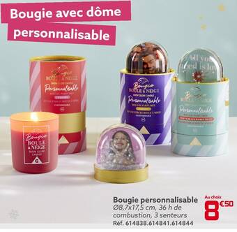 Gifi Bougie personnalisable offre