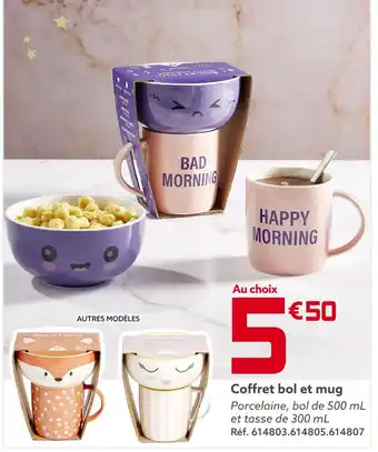 Gifi Coffret bol et mug offre