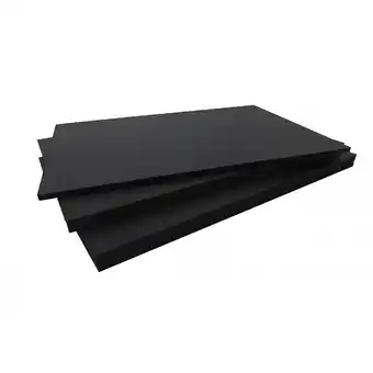 Brico Cash Panneau fibre composite plat et lisse noir, e : 10 mm, l : 40 cm, l : 120 cm, surface m² - 0.48 offre