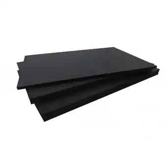 Brico Cash Panneau fibre composite plat et lisse noir, e : 10 mm, l : 40 cm, l : 80 cm, surface m² - 0.32 offre