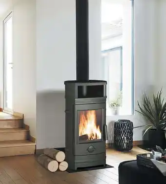 Bricomarché Poêle à bois treville - anthracite offre