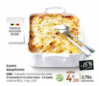 Thiriet Gratin dauphinois offre