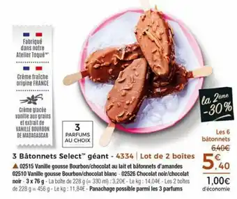 Thiriet 3 Bâtonnets select géant offre