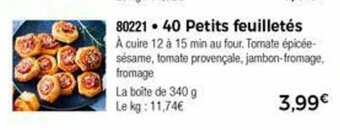 Thiriet 40 Petits feuilletés offre