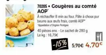 Thiriet Gougères au comté AOP offre