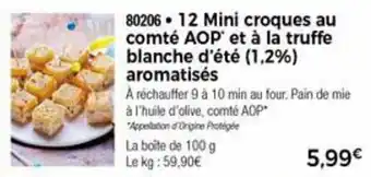 Thiriet 12 Mini croques au comté AOP offre