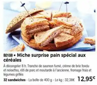 Thiriet Miche surprise pain spécial aux céréales offre