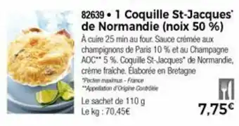 1 Coquille st-jacques' de normandie