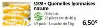 Thiriet Quenelles lyonnaises nature offre
