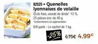 Thiriet Quenelles lyonnaises de volaille offre