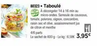Thiriet Taboulé offre