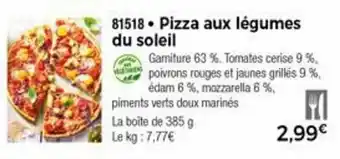 Thiriet Pizza aux légumes de soleil offre
