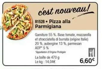 Thiriet Pizza alla parmigiana offre