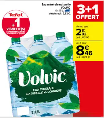 Carrefour Eau minérale naturelle Volvic offre
