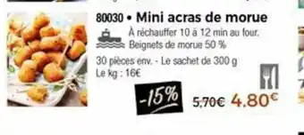 Thiriet Mini Acras De Morue offre