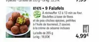 Thiriet 9 Falafels offre